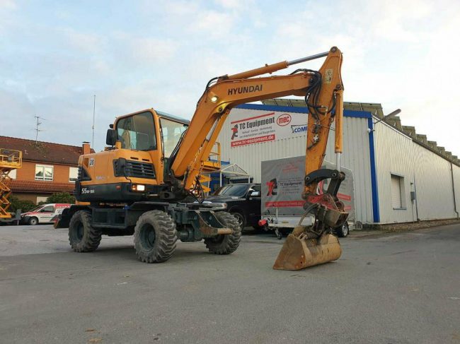 Hyundai R55W-9A Mobilbagger Bagger