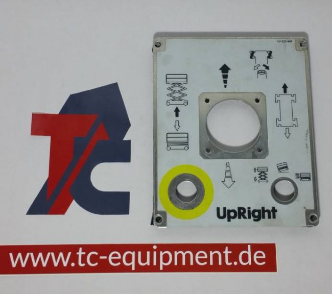 Upright X Serie Bedienpultblende mounting plate